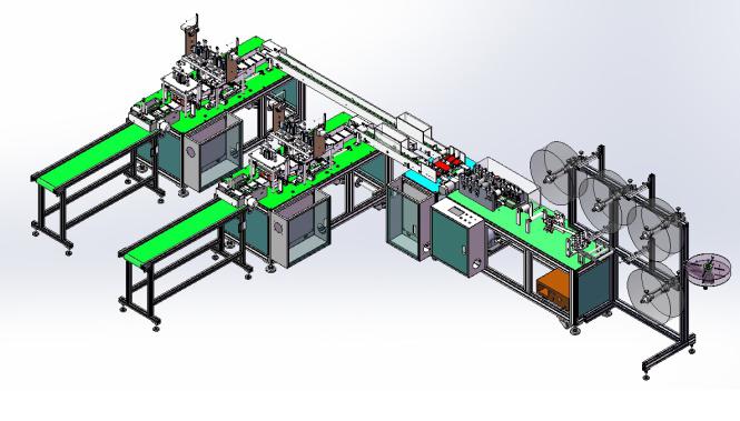 全自動(dòng)口罩生產(chǎn)線(圖1)